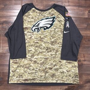 Nike Camo and Black Long Sleeve Shirt